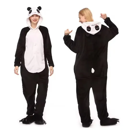 Pijama Entero Kigurumi Polar De Panda Adultos