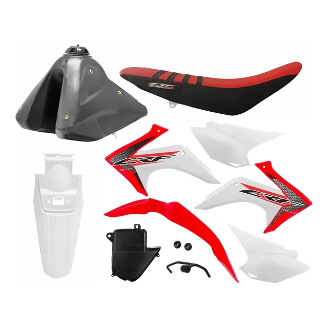Kit Plástico Adaptaçao Crf 230 2020 Amx Original Tanque 7l