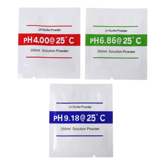 Kit Phmetro Soluciones Calibradoras Buffers 4.0 6.86 9.18