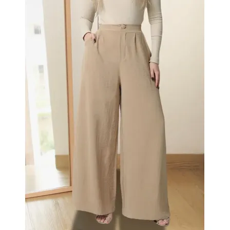Calça Pantalona Feminina Social Wide Leg Duna Premium Casual