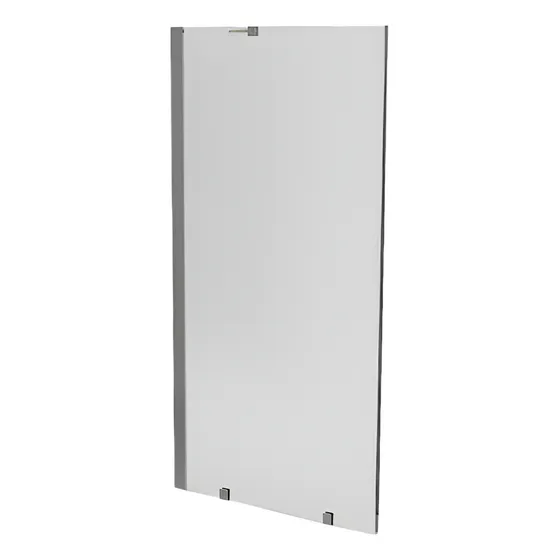 Mampara Style Fija Recepectaculo Perfil Cromado 80x198 Cm