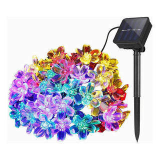 50 Led 7m Tira De Luces Led Solares Forma Flores Para Jardín 50 Led 7m Tira De Luces Led Solares Forma Flores Para Jardín
