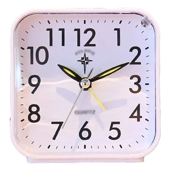 Reloj Despertador Mesa Silencioso Tictac Viaje Suave