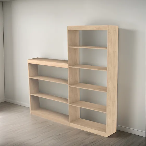 Combo 2 Bibliotecas Modular Divisor Ambiente Mueble Oficina