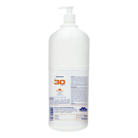 Protetor Solar Segurança Mavaro Fps 30 2 Litros.