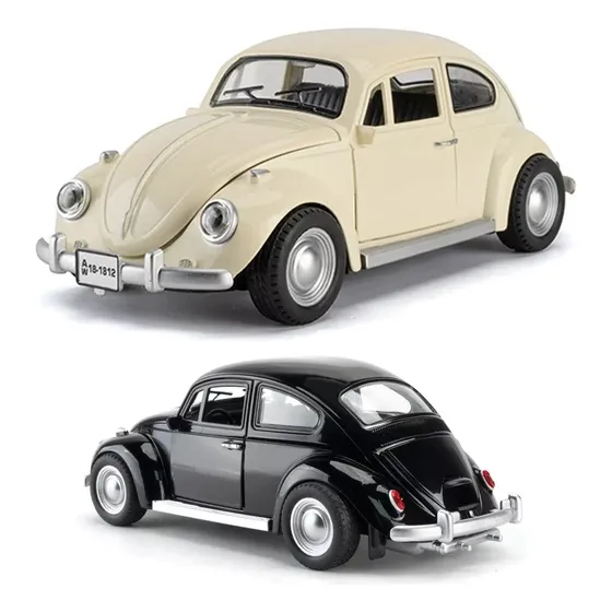 Volkswagen Beetle 1955 Clásico  Metal Coche 1/18 Topolino