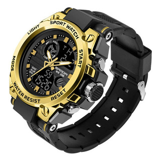 Reloj Pulsera Sanda 739 Con Correa De Poliuretano Negro Reloj Pulsera Sanda 739 Con Correa De Poliuretano Negro