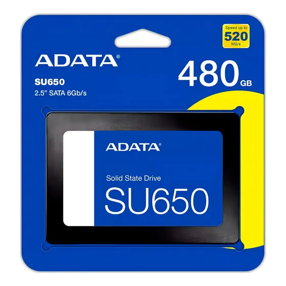 interno Adata Ultimate SU650 ASU650SS-480GT-R 480GB preto