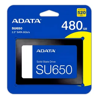 Interno Adata Ultimate Su650 Asu650ss-480gt-r 480gb Preto Interno Adata Ultimate Su650 Asu650ss-480gt-r 480gb Preto