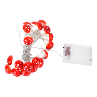 Cadena De Hongos Led Roja De 7.2 Pies Para Decoración Navide Cadena De Hongos Led Roja De 7.2 Pies Para Decoración Navide