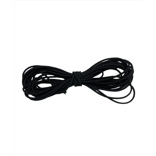Soga Elastica Tejida 5mm X 10 Metros Tensor Gancho Negra