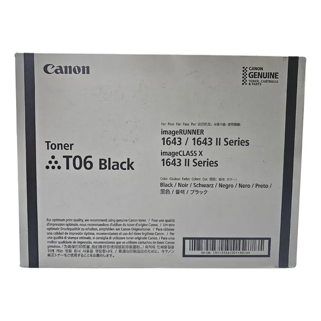 Toner Canon T06 Genuino  20.500 Impresiones Negro