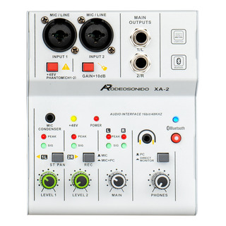 Mezclador Audio Rs Xa2 Audio 2 Canales Mixer Usb Bluetooth Mezclador Audio Rs Xa2 Audio 2 Canales Mixer Usb Bluetooth