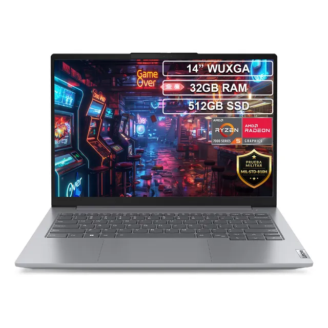 Portátil Lenovo Thinkbook 14 G6 Ryzen 5 7430u 32gb 512gb Ips Color Gris
