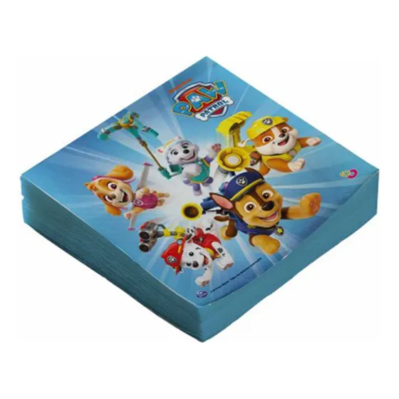 Cotillón Servilletas Impresas X 20 Paw Patrol Oficial