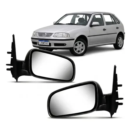 Par Retrovisor Gol Parati G3 G4 99/14 4 Portas Sem Controle