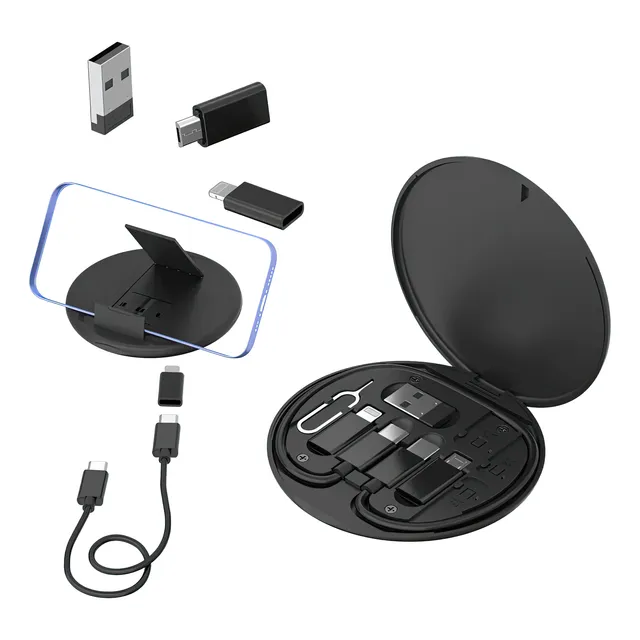 Adaptador Usb Tipo C A Lighning Micro 5 En 1 Soporte 60w