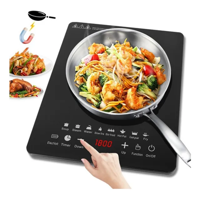 Digital Parrilla Eléctrica Inducción 2200w Control Tactil
