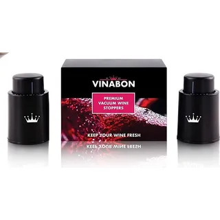 Vinabon Conjunto De 2 Rolhas De Vinho A Våcuo Vedação 100% Vinabon Conjunto De 2 Rolhas De Vinho A Våcuo Vedação 100%