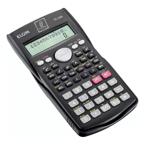 Calculadora Cientifica 240 Funções Cc240 Elgin Preta Cor Preto