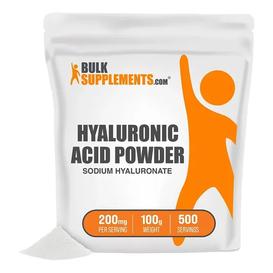 Bulk Supplements Puro Ácido Hialurónico Suplemento 100gr