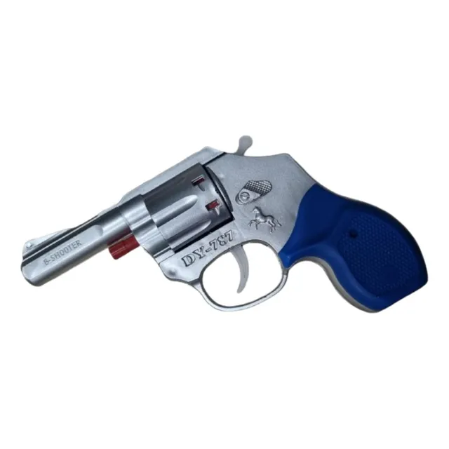 Revolver Corto Juguete + Carton 36 Ruedas Fulminantes
