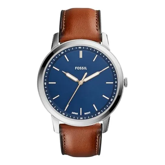 Fossil Men's Minimalist Quartz Stainless Steel And