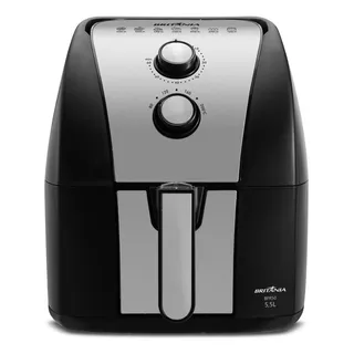 BritĂąnia Air Fryer Bfr51 5,5l Antiaderente Gold PotĂȘncia De 1500w Cor Preto 127v BritĂąnia Air Fryer Bfr51 5,5l Antiaderente Gold PotĂȘncia De 1500w Cor Preto 127v