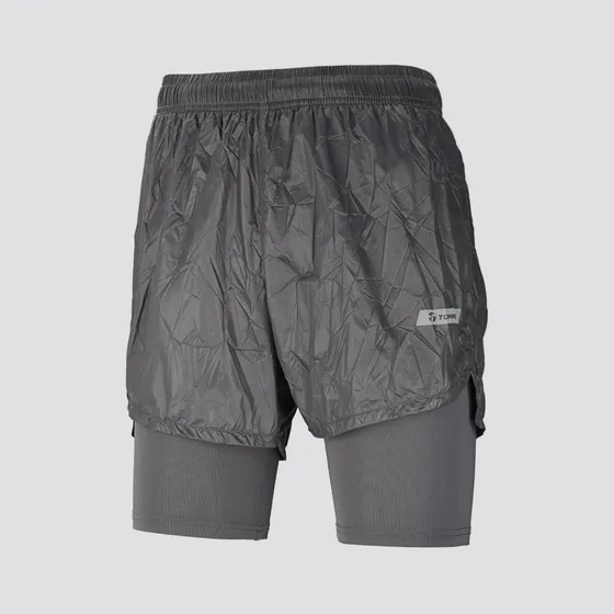 Short Para Hombre 100% Poliéster Color Gris Topper