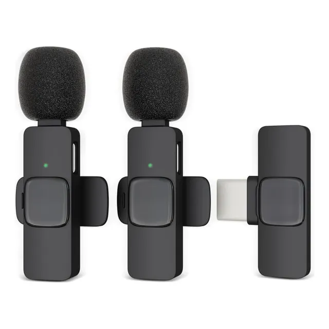 Micrófono Lavalier Inalámbrico Para iPhone, Android