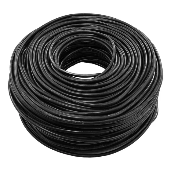 Rollo Cable Numero 14 #14 100% Cobre 7 Hebras Rojo Negro 