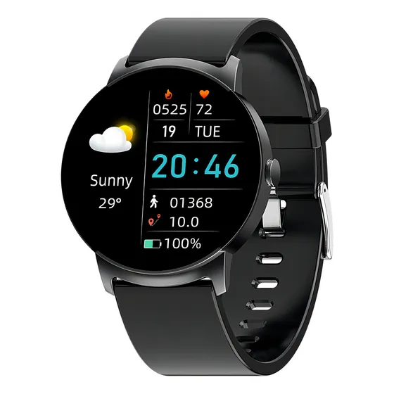 Relógio inteligente para medir pressão arterial e glicose, tela colorida grande de 1,32, modo esportivo, identificador de chamadas, monitoramento de frequência cardíaca 24 horas