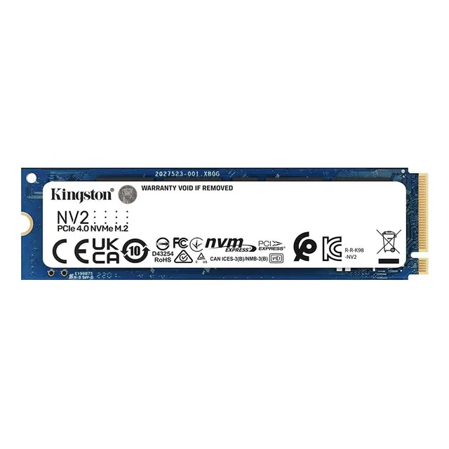 Unidad Ssd Kingston Nv2 2tb M.2 Nvme 4.0 3500mb 2800mb/s Color Azul
