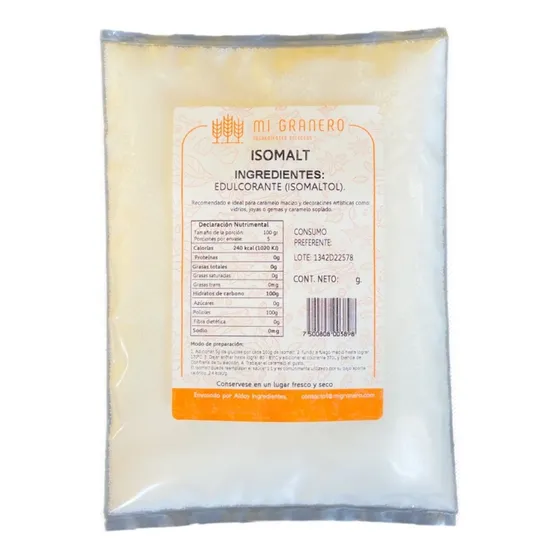 Isomalt Sustituto Azúcar Caramelo 500 Gramos 