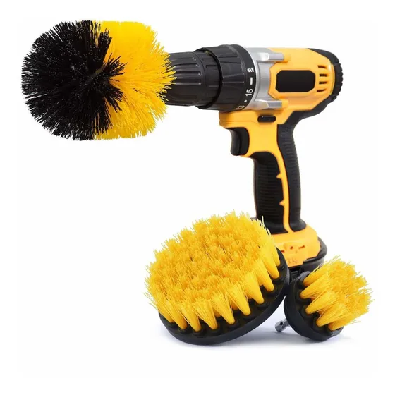 Cepillos Para Taladro Atornilladora Higiene Calidad Color Amarillo
