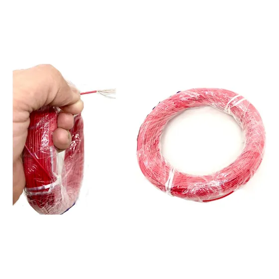 100m Cabinho Flexivel 22awg = 0,30mm Vermelho