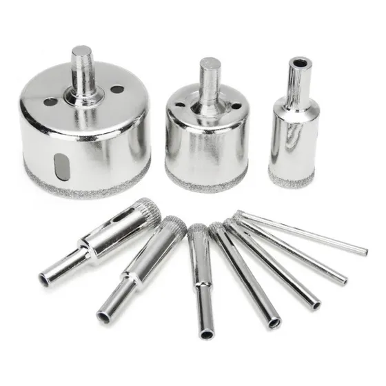 Brocas Diamantadas X 10 Piezas Vidrio Porcelanato Cerámico