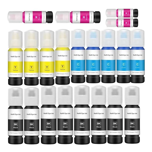Kit 21 Tintas Compatibles Epson 544 Negro