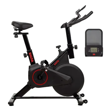 Bicicleta Spinning Fija Estática Ajustable 4 Kg Ejercicio Negro
