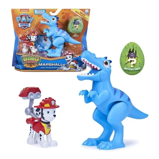 Paw Patrol Dinocachorros T-rex + Marshall + Huevo Sorpresa