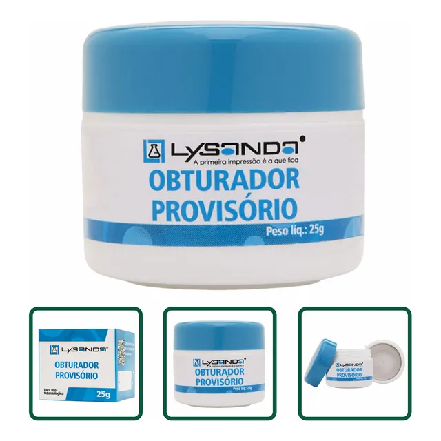Massa Obturador Restauração Provisório-curativo-lysanda 25g