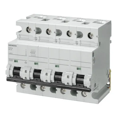 Interruptor automatico Tetrapolar 4x100 Siemens Curva C 10 Ka 5sp4491-7