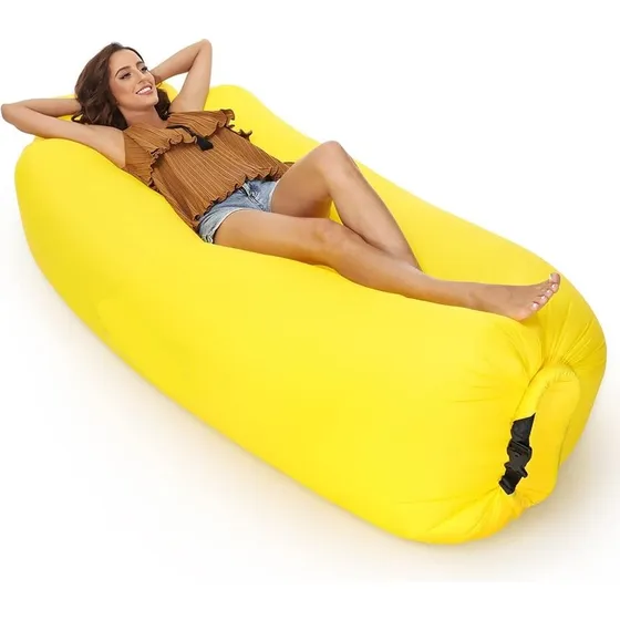 Sofa Inflable Aire Libre Impermiable Puff Portatil Con Saco