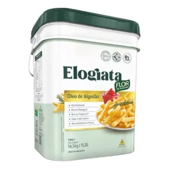 Óleo De Algodão Galão Elogiata 14,5 Litros Flor