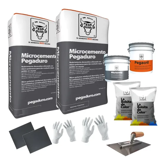 Kit Microcemento Para 24m2 - Colores