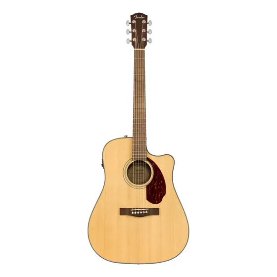 Violão eletroacústica Fender Classic Design CD-140SCE para destros natural brilhante