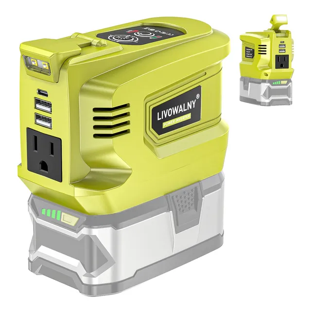 Inversor De Corriente De 200 W Para Batería Ryobi De 18 V