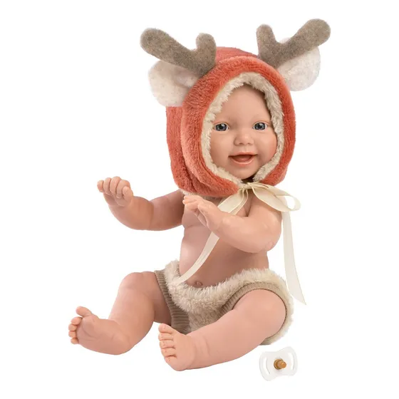 Muñeco Llorens Mini Baby Bebote Disfraz Ciervo Bebote 30 Cm