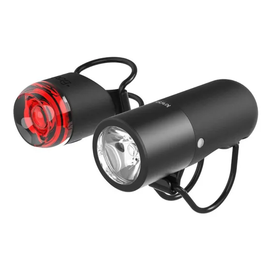 Luz Bicicleta Knog Plugger Pack Delantera Y Trasera 350 L Color Rojo y blanco