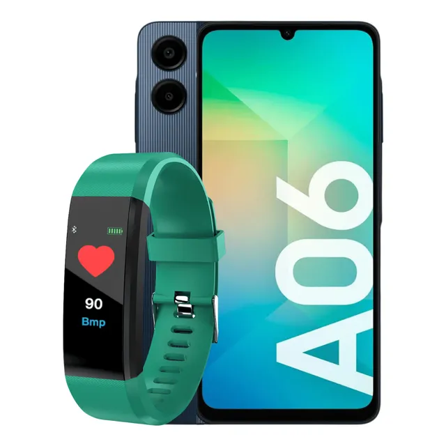 Samsung Galaxy A06 128gb Negro Regalo Smartband Verde